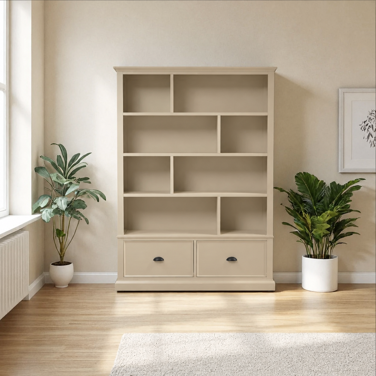 libreria-de-madera-con-cajones-beige-arena-1
