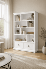libreria-de-madera-con-cajones-blanco-2