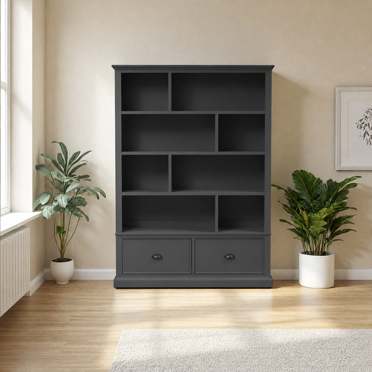 libreria-de-madera-con-cajones-gris-grafito-1