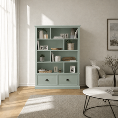 libreria-de-madera-con-cajones-verde-agua-3
