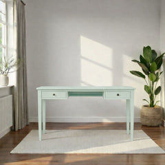 Escritorio de madera vintage 2 cajones