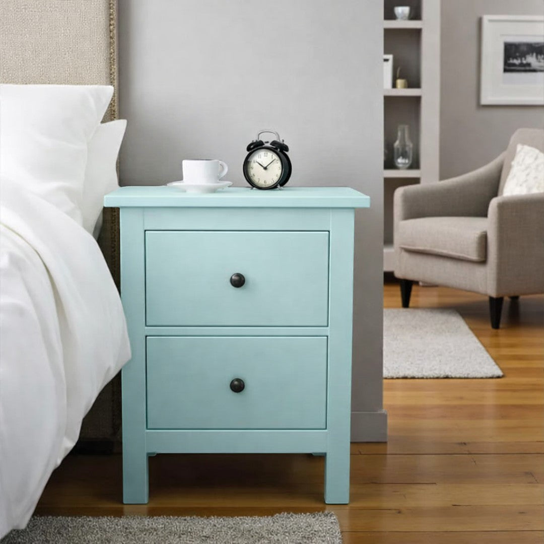 Velador de madera 2 cajones