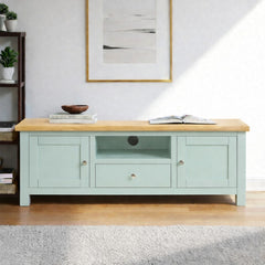 Rack de tv de madera 2 puertas + 1 cajón