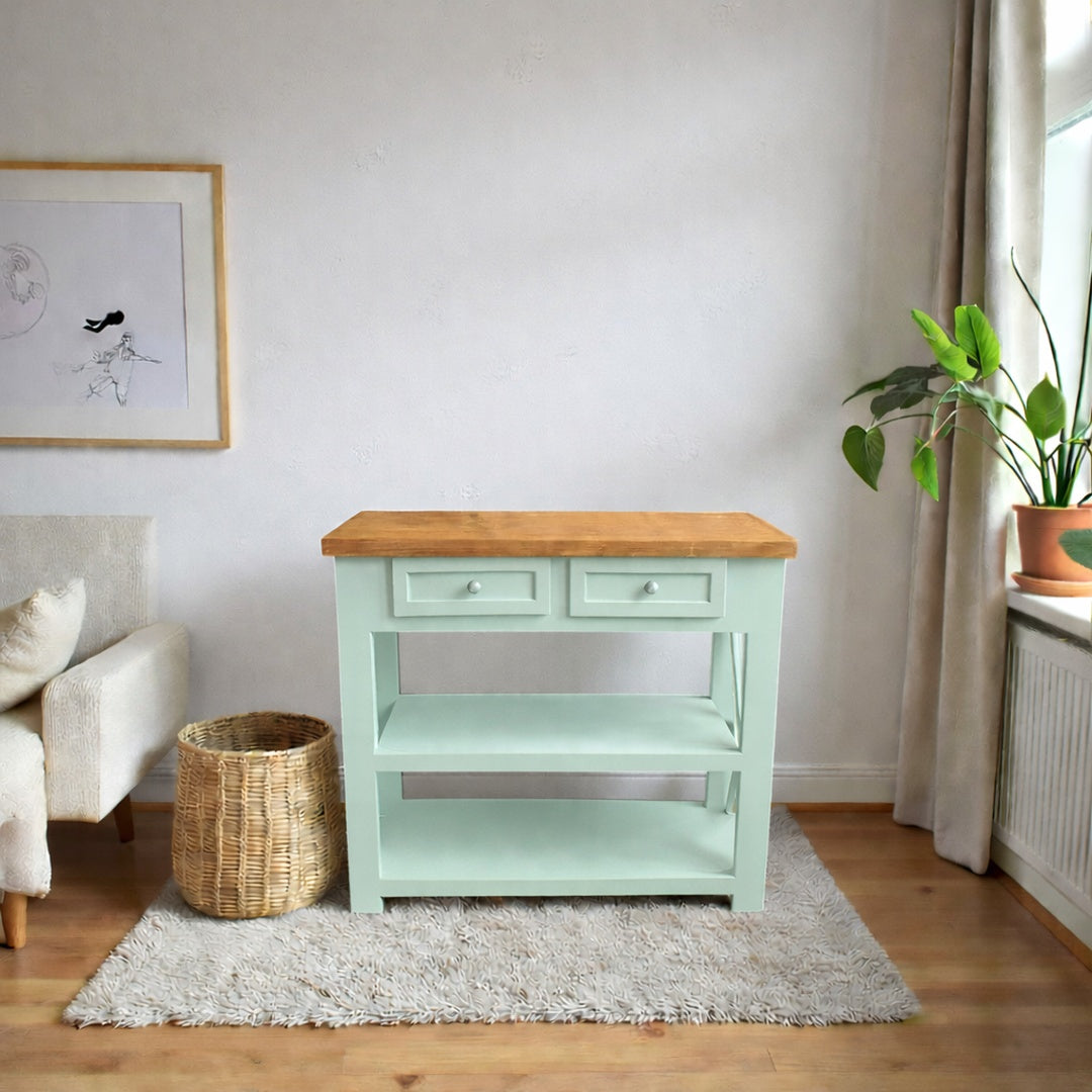 Arrimo Minimalista de madera 2 Cajones