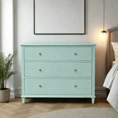 Cómoda de madera con 3 cajones