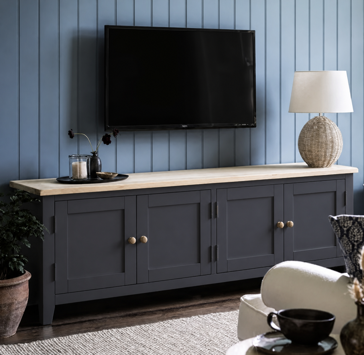 mueble-de-tv-minimalista-buffet-gris-grafito-1