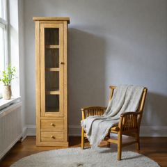 Vitrina Alta de madera Slim