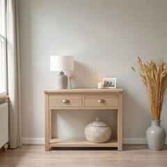 Arrimo vintage de madera 2 cajones