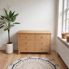 Cómoda de madera con 6 cajones Quilpué