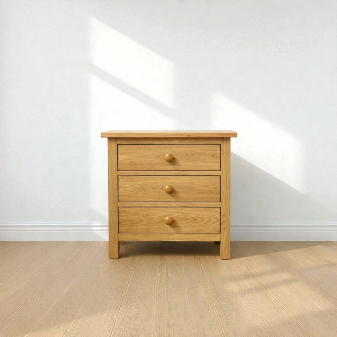 Velador de madera 3 cajones