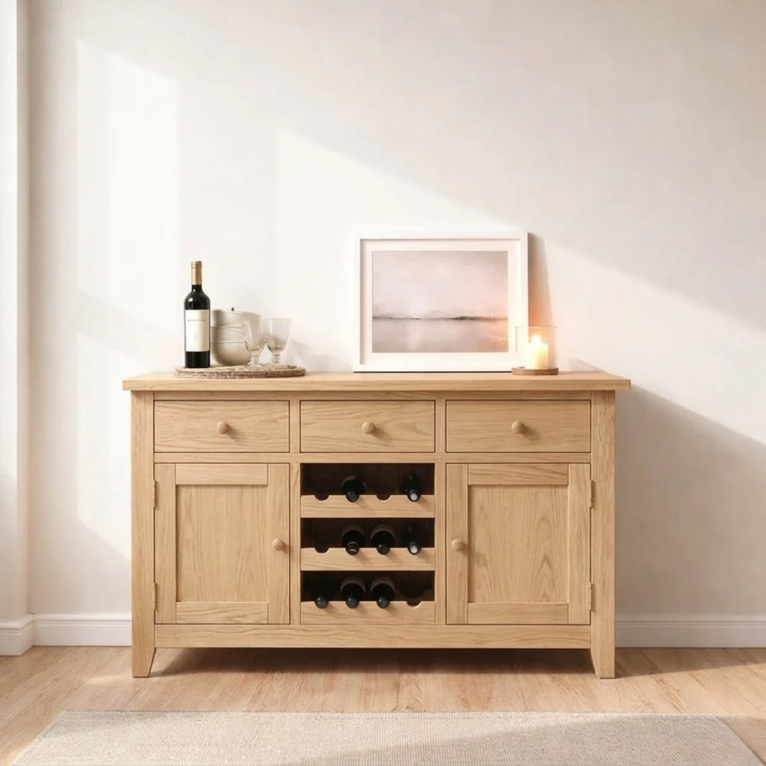 Buffet Mueble bar de madera estilo nórdico