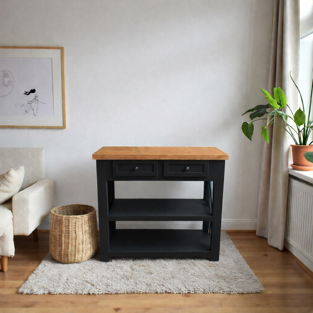 Arrimo Minimalista de madera 2 Cajones