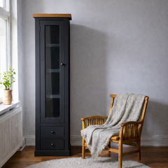 Vitrina Alta de madera Slim