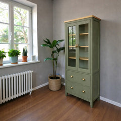 Vitrina de Madera de Pino Estilo Rústico