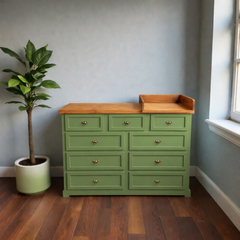 Cómoda de madera 9 cajones y mudador para bebes 👩‍🍼