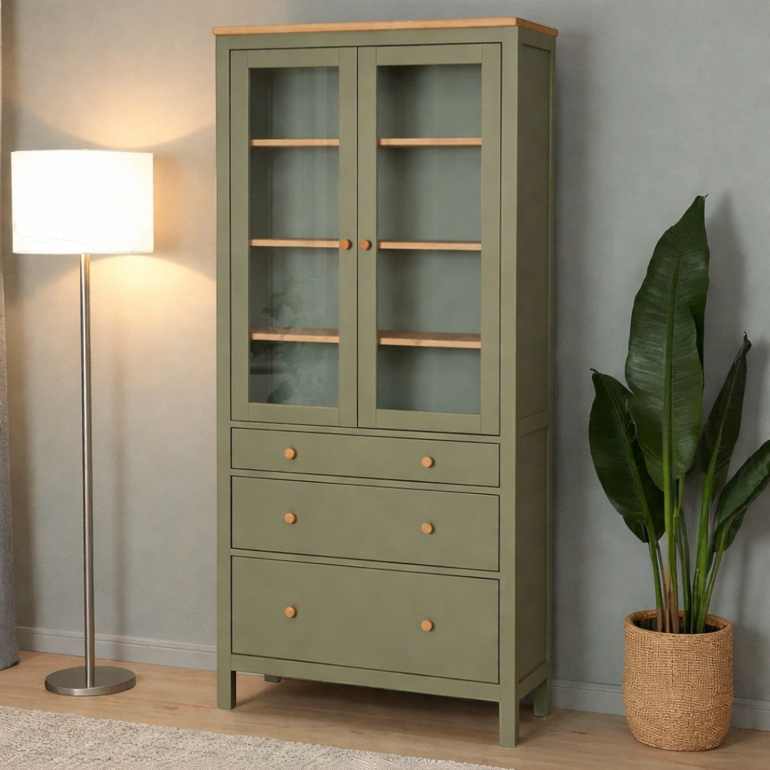 Vitrina de madera Vintage