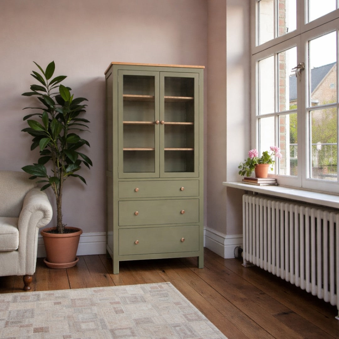 Vitrina de madera Vintage