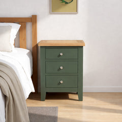 Velador de madera 3 cajones