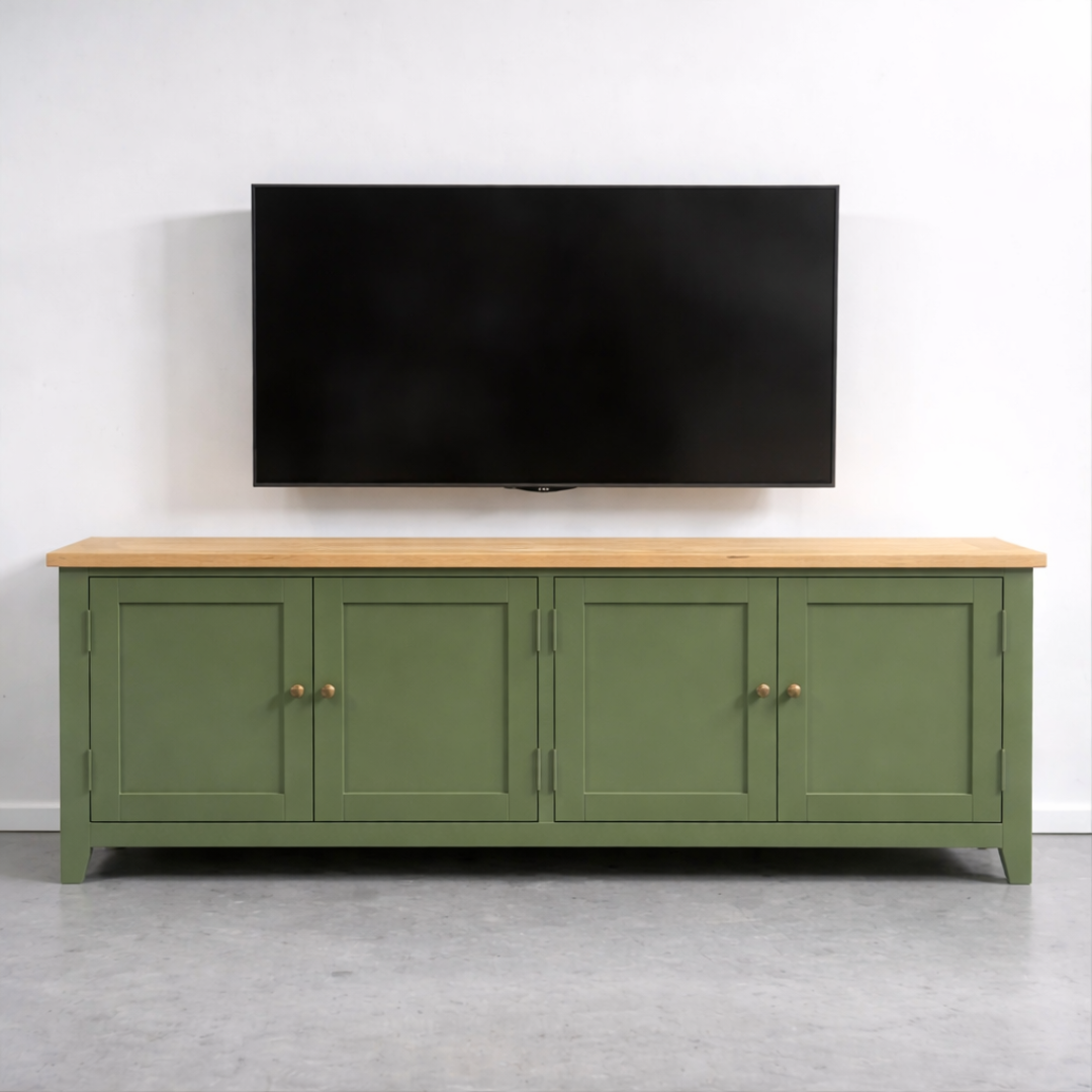 Rack tv de madera 4 puertas