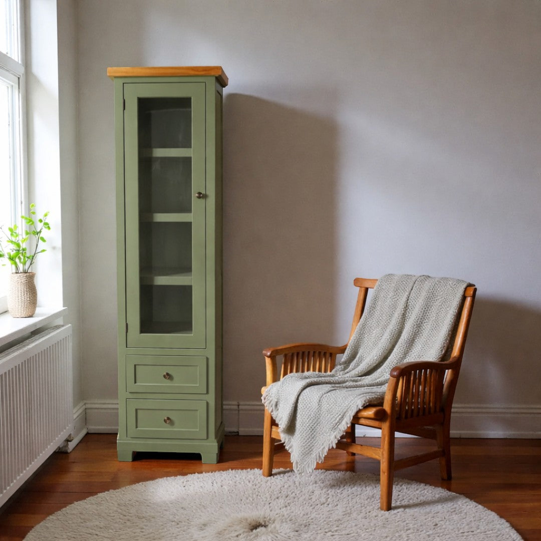 Vitrina Alta de madera Slim