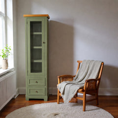 Vitrina Alta de madera Slim