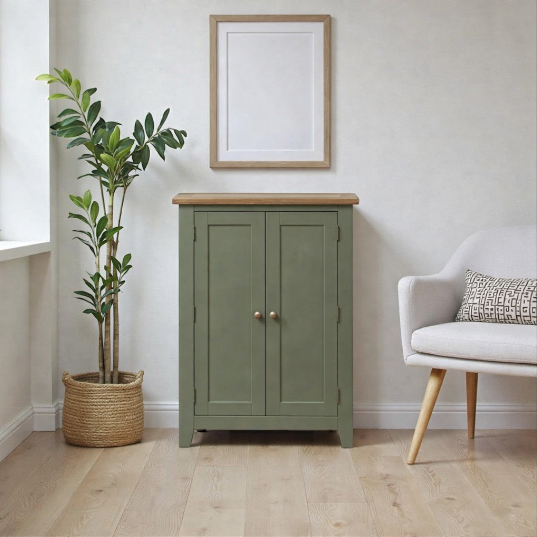 Zapatero Vintage de Madera con repisas