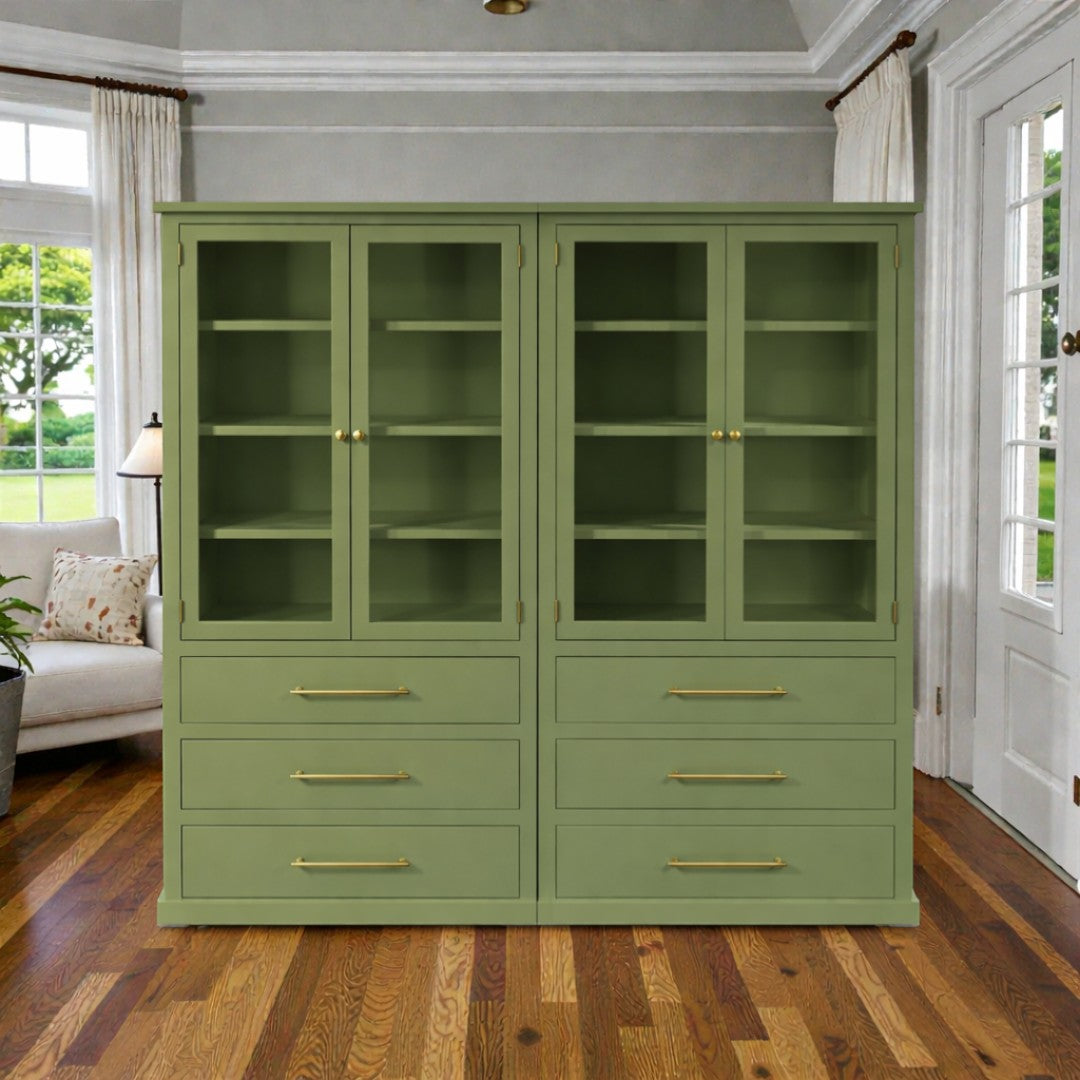 Vitrina de madera modular Doble