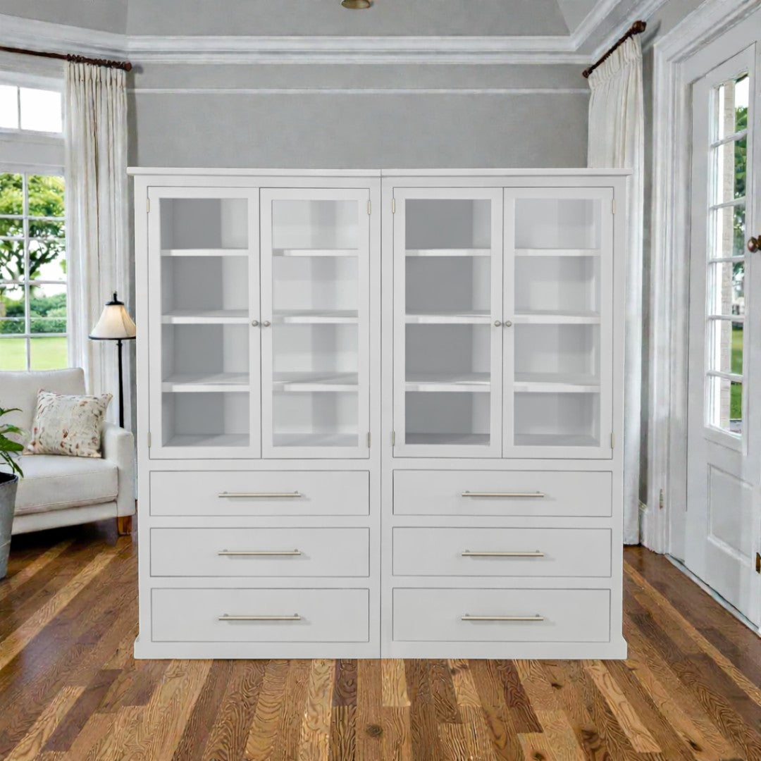 Vitrina de madera modular Doble