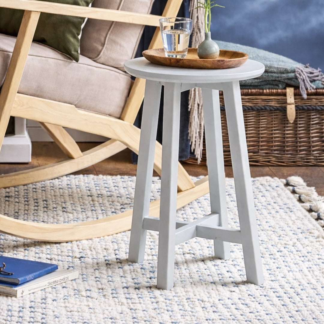 Mesa Lateral de madera Redonda