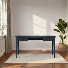 Escritorio de madera vintage 2 cajones