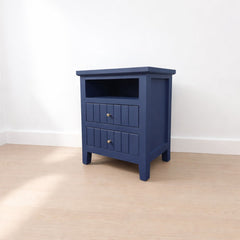 Velador Nordik 2 cajones con rieles telescópicos