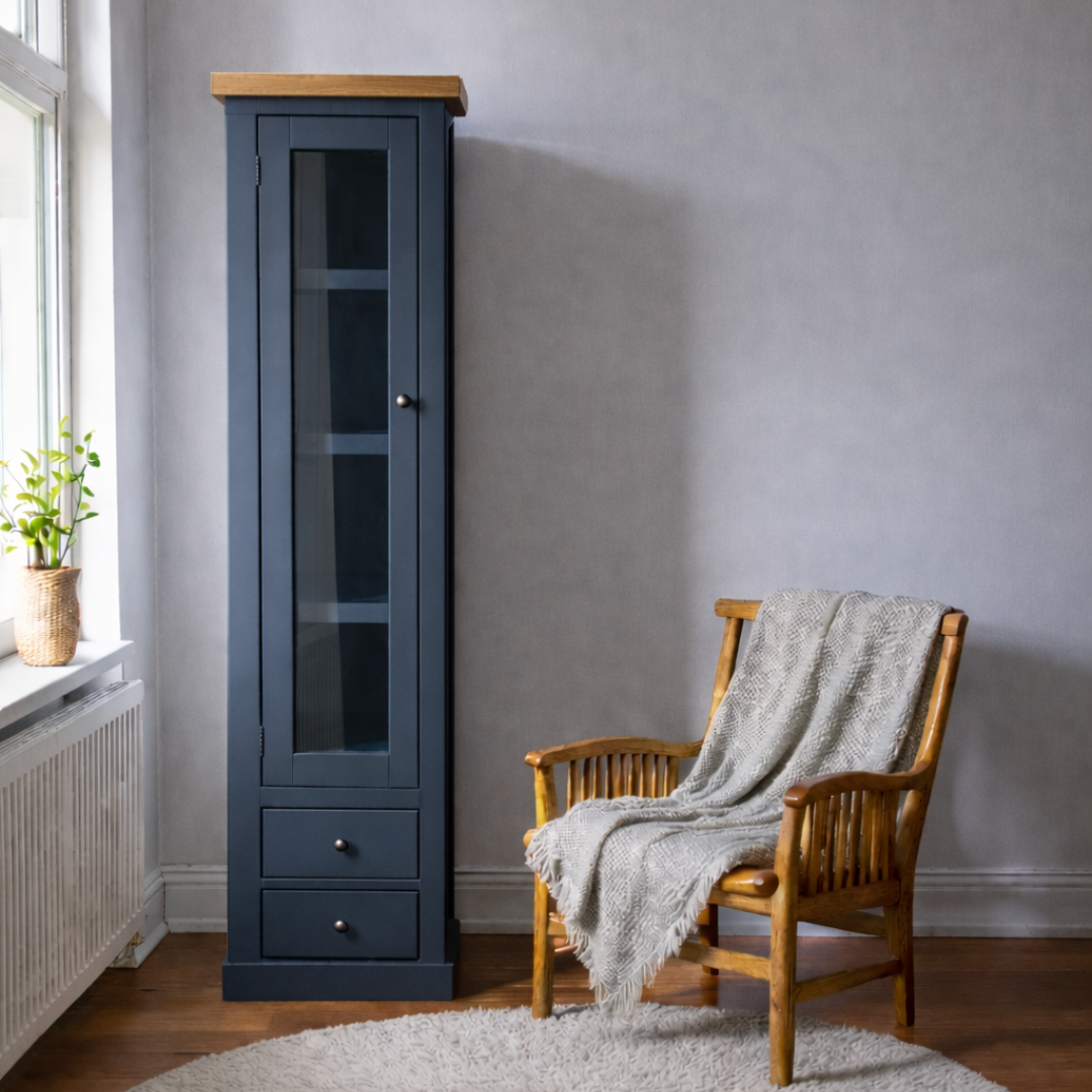 Vitrina Alta de madera Slim