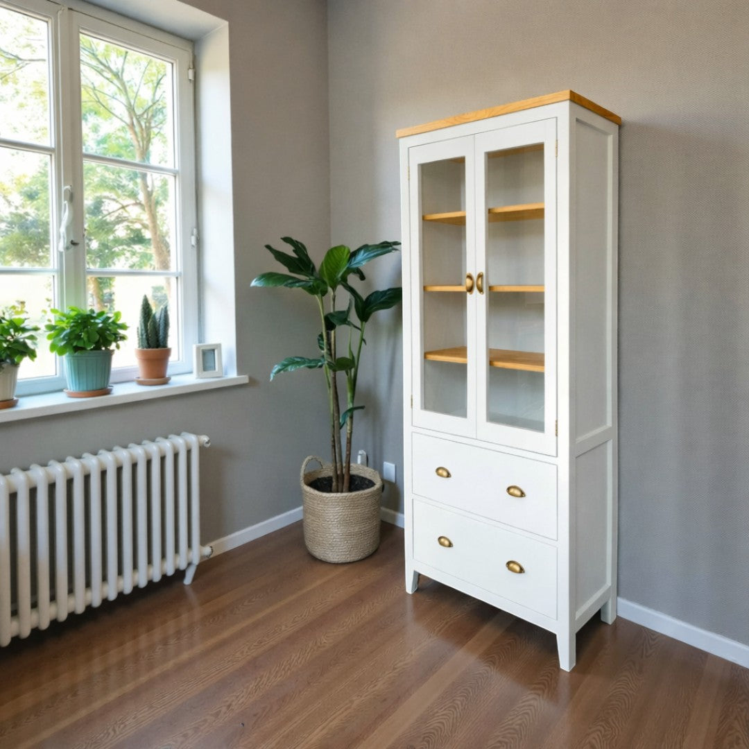 Vitrina de Madera de Pino Estilo Rústico