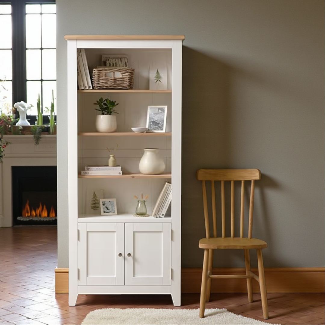 Vitrina de madera Alaia 80X35X180