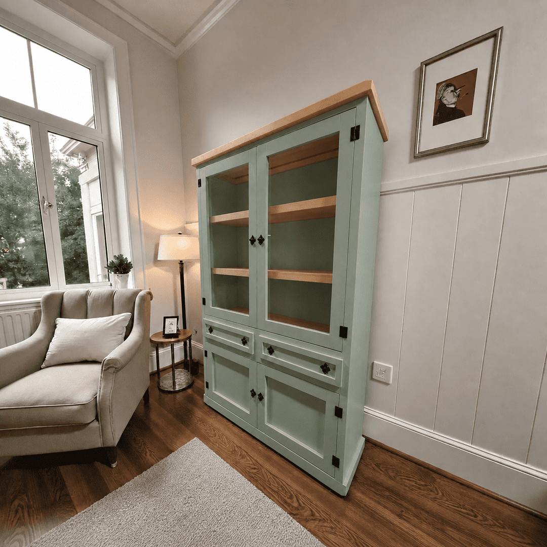 vitrina-clasica-abierta-de-madera-verde-agua-2