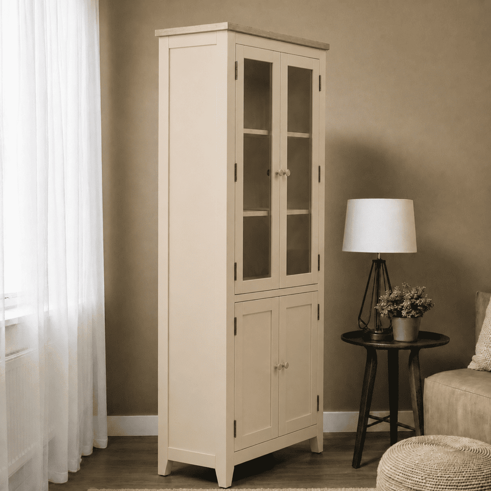 Vitrina "Perry" de Madera con Vidrio – Vitrina Artesanal de Pino