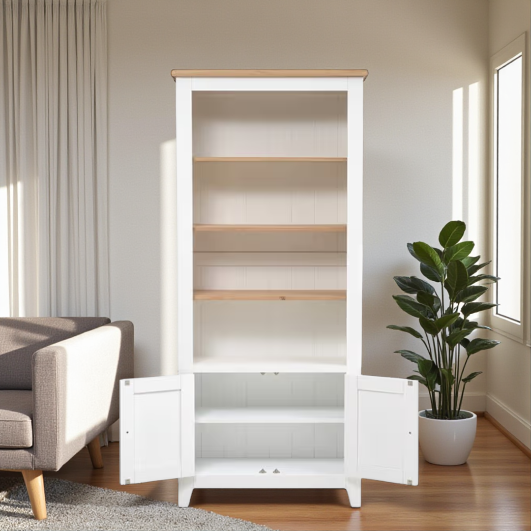 Vitrina de madera Alaia 80X35X180